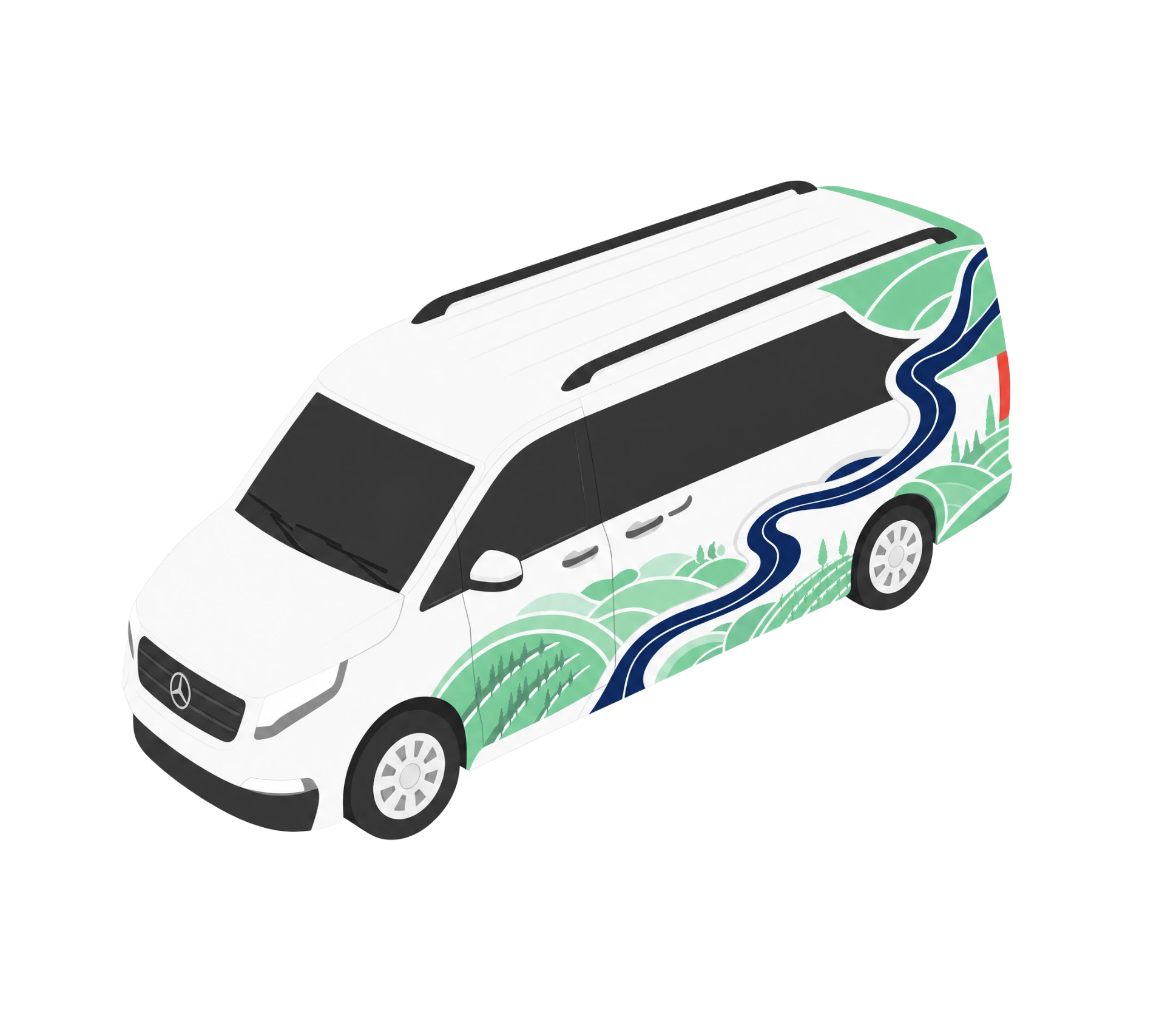 Kleinbus im Design von Saalekreis mobil